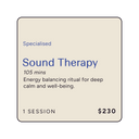 Sound Therapy Massage