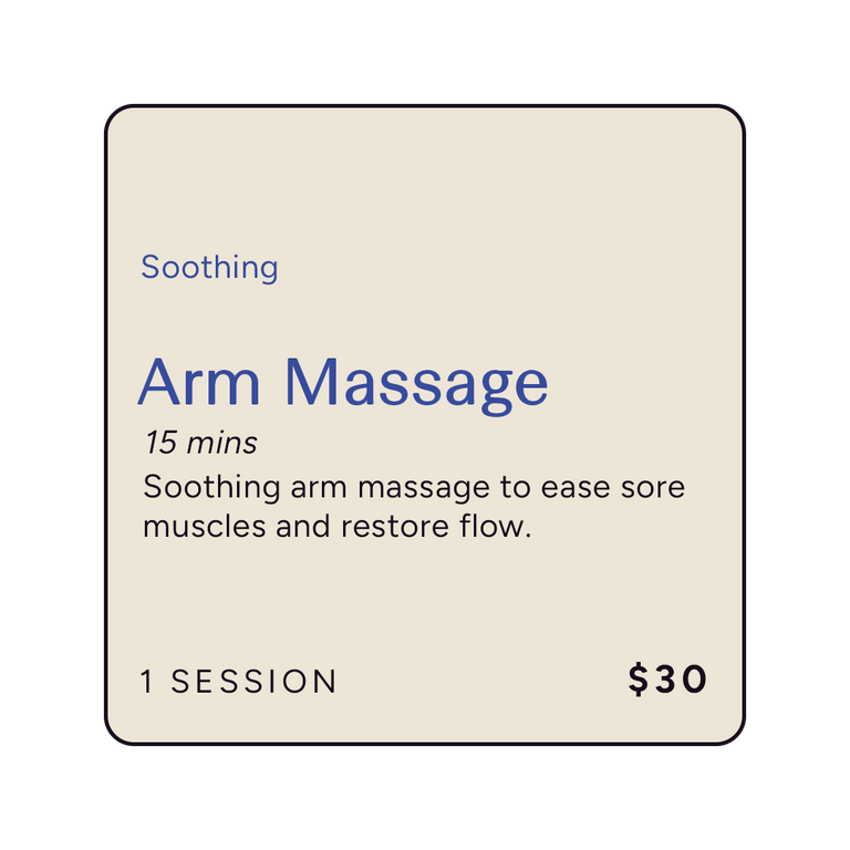 Arm Massage – Spa Esprit SG