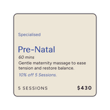 Off-Peak Pre-Natal Massage