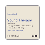 Off-Peak Sound Therapy Massage