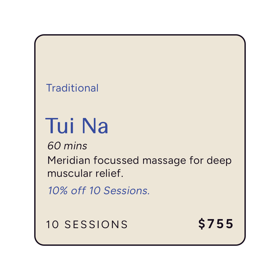 Off-Peak Tui Na Massage