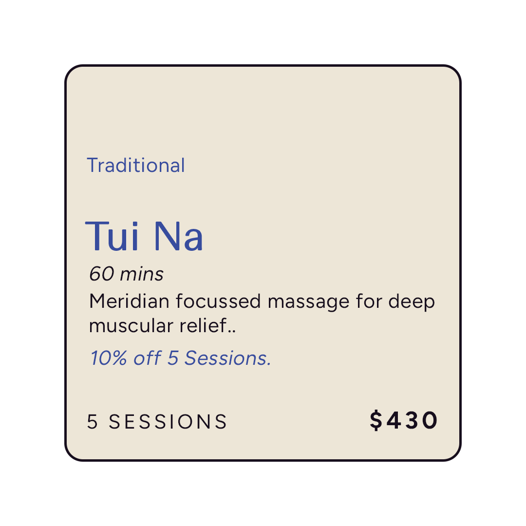 Off-Peak Tui Na Massage